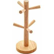 Porte-tasses en bois en forme d'arbre à tasses - Support