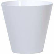 Pot à fleurs 28,5L Tubus 400x400x373 mm, Blanc - Blanc