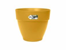 Pot de fleurs rond vibia - plastique réservoir - ø40 - jaune miel ELH8711904499969