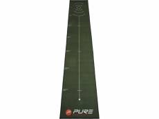 Pure2improve tapis de putting de golf 400 x 66 cm 424486