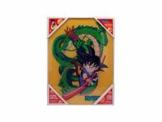 Sd toys - affiche en verre dragon ball goku avec shenron