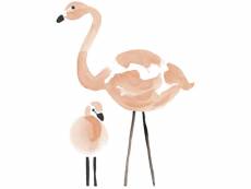 Sticker lilipinso flamands roses 64 x 85 cm