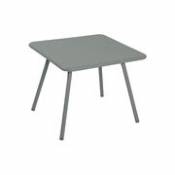 Table basse Luxembourg Kid / Table enfant - 57 x 57 cm - Fermob gris en métal