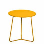 Table d'appoint Cocotte / Tabouret - Ø 34 x H 36 cm - Fermob jaune en métal