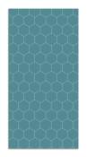 Tapis vinyle mosaïque hexagones bleus 60x110cm