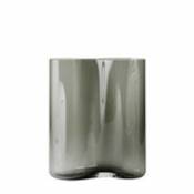 Vase Aer Small / H 33 cm - Verre - Menu gris en verre