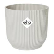 Vibes Fold Pot de fleurs rond 30 - Blanc - ø 30 x h 27 cm - intérieur - 100% recyclé - Elho