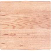 Vidaxl - Dessus de table bois chêne massif traité bordure assortie