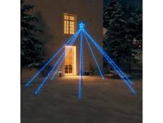 Vidaxl lumières d'arbre de noël intérieur|extérieur 576 led bleu 3,6 m
