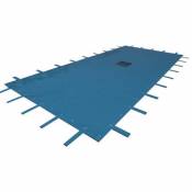 WerkaPro 02504 - Bâche de protection 6 x 10 m - Pour piscine rectangulaire - 140g/m2 - Bleu