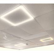 2x cadre lumineux led blanc naturel 4200K 48W panneau faux plafond 60x60 2 unités Panneau led - Jandei