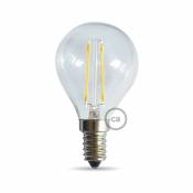 Ampoule Filament LED Sphère 4,5W E14 Claire