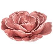 Atmosphera - Fleur Poésie - céramique - D10 cm créateur d'intérieur - Rose foncé