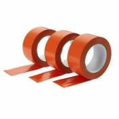 Bande de réparation PVC orange 50 mm x 33 m - 3 pièces