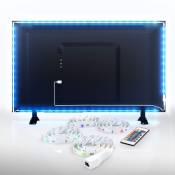 Bande led tv 2m, guirlande lumineuse dimmable adhésive
