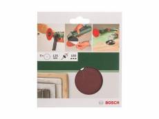 Bosch 2609256b52 disques abrasifs papier pour ponceuses à serrer trou central diamètre 125 grain 180 lot de 5 feuilles 2609256B52