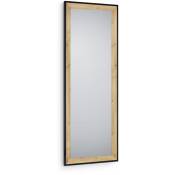 Branda - Miroir avec cadre - Noir/Naturel - 50x150cm - Noir/Naturel