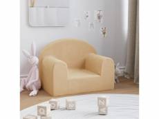 Canapé original pour enfants crème peluche douce - 52 x 35 x 40