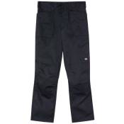 Dickies - Pantalon de travail multipoche poches genouillères action flex Noir 40 - Noir