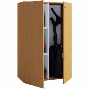 Ebuy24 - Lona Mini Armoire universelle, armoire de nettoyage, 2 portes, imitation hêtre. - Naturelle