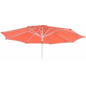 HHG - jamais utilisé] Toile de rechange pour parasol N18, Toile de rechange pour parasol, ø 2,7m tissu/textile 5kg terracotta - orange