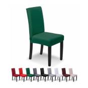 Housse de chaise verte 4 pièces Protection table et