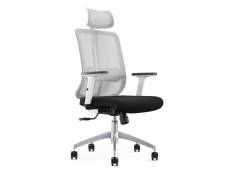 Ivol - chaise de bureau torino - noir / blanc