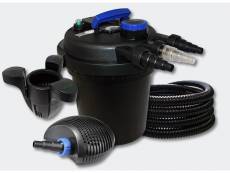 Kit filtration bassin à pression 6000l 11w uvc 20w pompe tuyau skimmer helloshop26 4216214