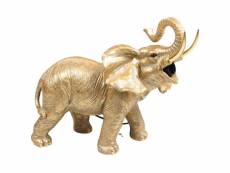 Lampe animal doré en résine elephant