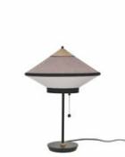 Lampe de table Cymbal / Ø 35 cm - Velours - Forestier rose en tissu