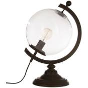 Lampe globe Gino gris H44cm Atmosphera créateur d'intérieur