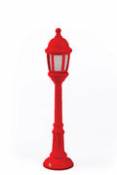 Lampe sans fil Street Lamp Outdoor / H 42 cm - Recharge USB - Seletti rouge en plastique