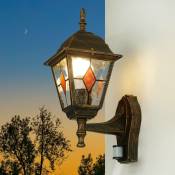 Licht-erlebnisse - Applique d'extérieur de couleur cuivre antique au design rustique en forme de lanterne E27 - Cuivre antique - Cuivre antique