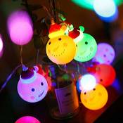 Lumières de Noël,guirlandes LED bonhomme de neige,3
