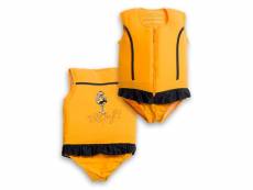 Maillot de bain flottant fille sportif jaune taille 5 - plouf