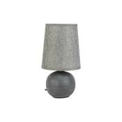 Mathias Luminaires - Lampe ceramique Fania gris 13x24.5cm