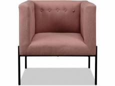 Paris prix - fauteuil design "riviera" 75cm rose & noir