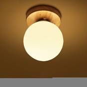 PIGE Simple bois chevet de style japonais moderne Creative LED salon balcon de la chambre couloir Nordic Pendant Lamp 3136