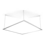 Plafonnier led carré - cons. 42W - 3300 lumens - Blanc
