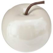Pomme déco - céramique - H10 cm - Atmosphera créateur d'intérieur - Perle