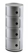 Rangement Componibili / 4 tiroirs - H 77 cm - Kartell gris en plastique