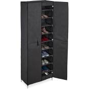 Relaxdays Armoire à chaussures, 30 paires, portes