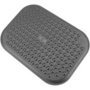 Repose-pieds avec plateau réglable en plastique noir 448 x 335 mm - Primematik