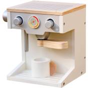 Robincool - Machine à Café Jouet Montessori Coffee Caprizze 17x16x14 cm Fabriqué en Bois Écologique avec Accessoires Inclus