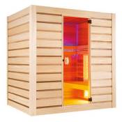 Sauna cabine vapeur et infrarouge Holl's hybride combi