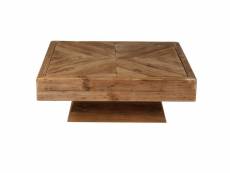 Square - table basse bois l 100