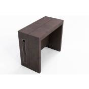 Table console extensible 8 couverts topaz 90 cm vintage avec allonges intégrées - vintage