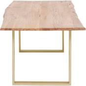 Table Harmony acacia laiton 160x80cm Kare Design