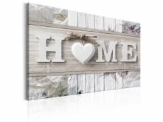 Tableau vintage home: spring house taille 120 x 80