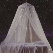 Tuserxln - Ciel de lit avec étoiles fluorescentes,